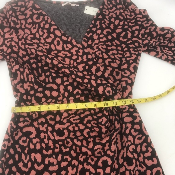 Mi Ami Leopard Print Wrap Effect Dress Sz S. #A9 - Picture 4 of 8